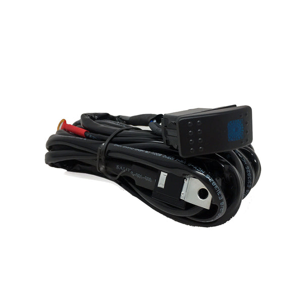 Baja Designs Wire Harness 10-30in UTV Rocker Switch - Bull Strap