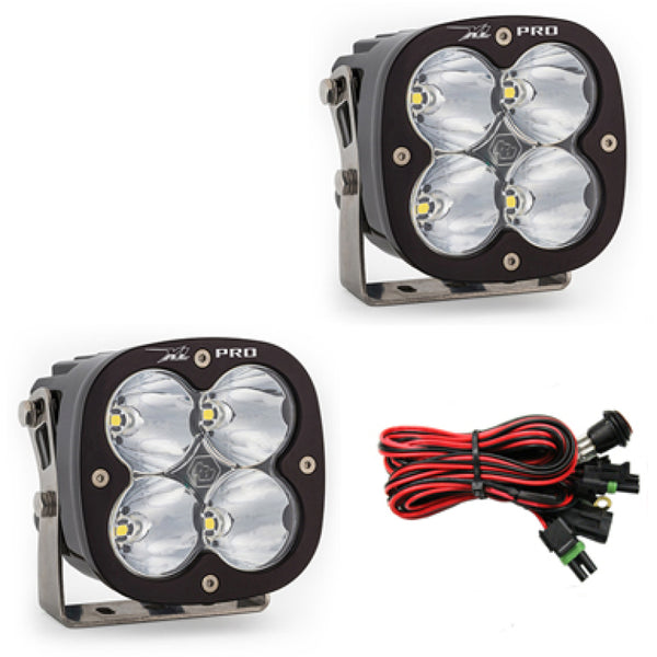 Baja Designs XL Pro Series High Speed Spot Pattern Pair LED Light Pods - Bull Strap