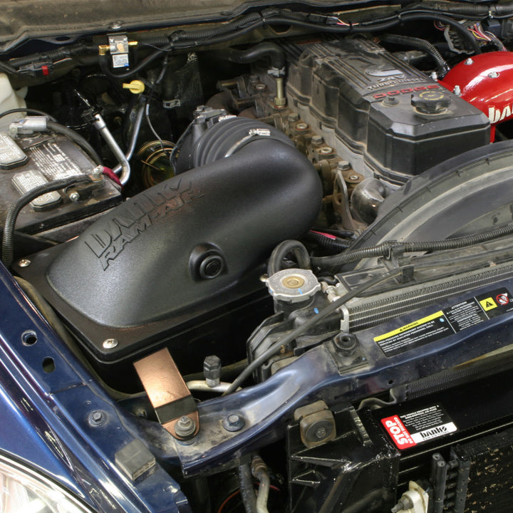 Banks Power 03-07 Dodge 5.9L Ram-Air Intake System - Dry Filter - Bull Strap