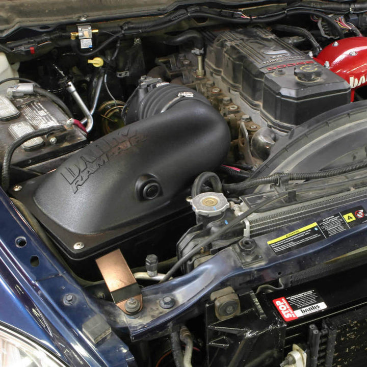 Banks Power 03-07 Dodge 5.9L Ram-Air Intake System - Dry Filter - Bull Strap