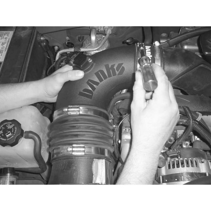 Banks Power 06-07 Chevy 6.6L LLY/LBZ Ram-Air Intake System - Dry Filter - Bull Strap