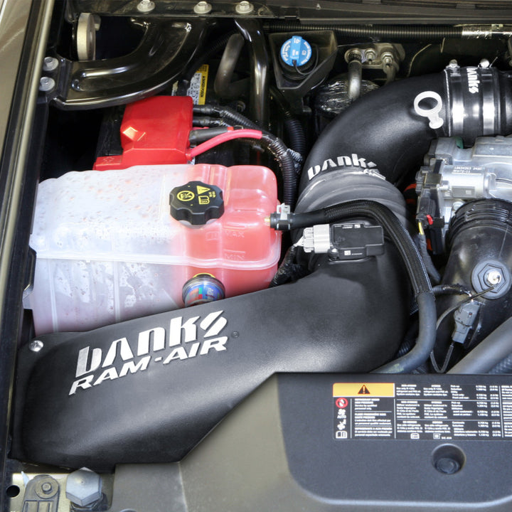 Banks Power 13-14 Chevy 6.6L LML Ram-Air Intake System - Dry Filter - Bull Strap