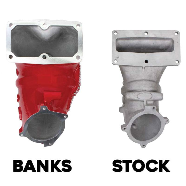 Banks Power 13-18 Dodge RAM 6.7L Monster-Ram Intake System W/Fuel Line-Chassis Cab Red - Bull Strap