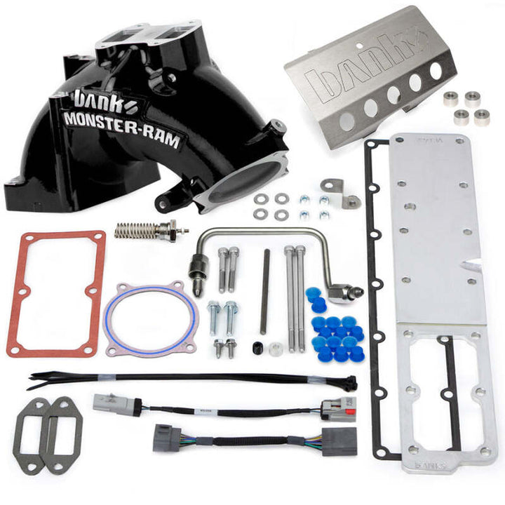 Banks Power 13-18 Ram 6.7L Monster-Ram Intake System Gen-2 w/Fuel Line - Black w/Heater System - Bull Strap