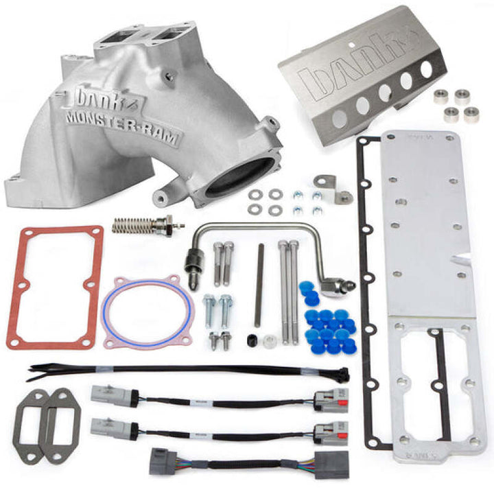 Banks Power 13-18 Ram 6.7L Monster-Ram Intake System Gen-2 w/Fuel Line - Natural w/Heater System - Bull Strap