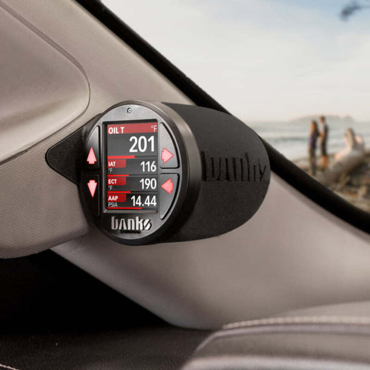 Banks Power 15-19 Chevy/GMC 2500/3500 iDash Stealth Pod Mount - Single Gauge - Bull Strap