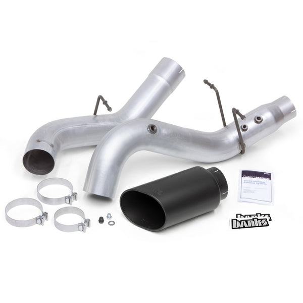 Banks Power 17-19 Chevy Duramax L5P 2500/3500 Monster Exhaust System w/ Black Tip - Bull Strap