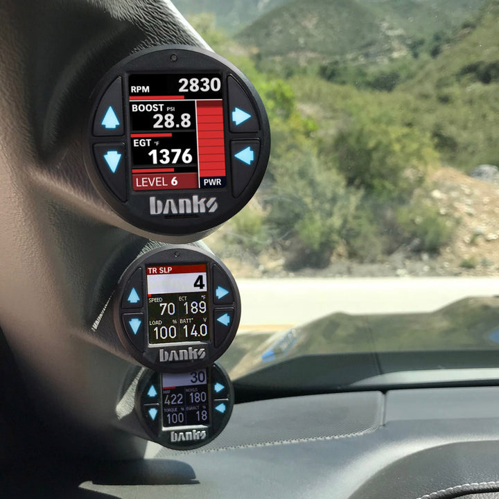 Banks Power 17-19 Ford F250/F350 6.7L PowerStroke Derringer Tuner (Gen 2) w/ 1.8 iDash DataMonster - Bull Strap