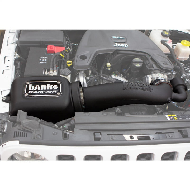 Banks Power 18-20 Jeep 3.6L Wrangler (JL) Ram-Air Intake System - Dry Filter - Bull Strap