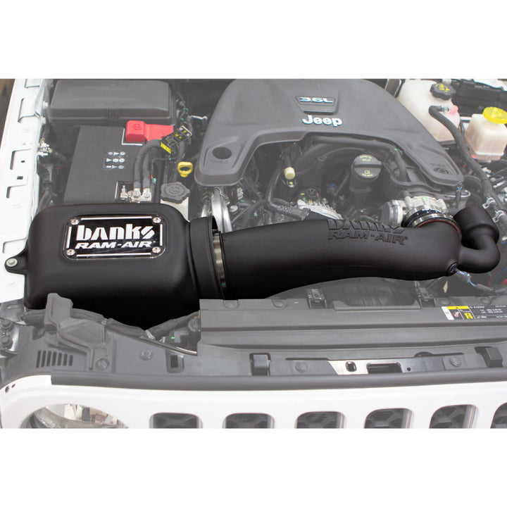 Banks Power 18-20 Jeep 3.6L Wrangler (JL) Ram-Air Intake System - Dry Filter - Bull Strap