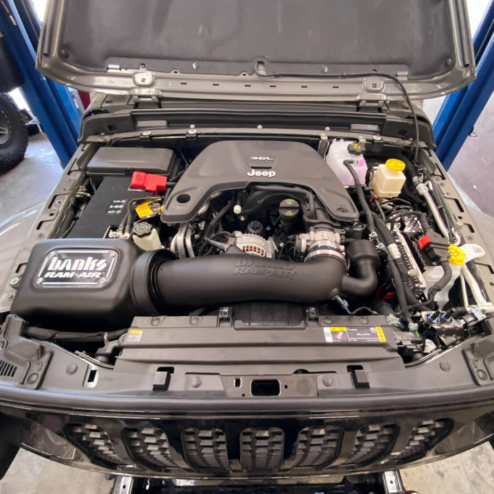 Banks Power 18-20 Jeep 3.6L Wrangler (JL) Ram-Air Intake System - Dry Filter - Bull Strap
