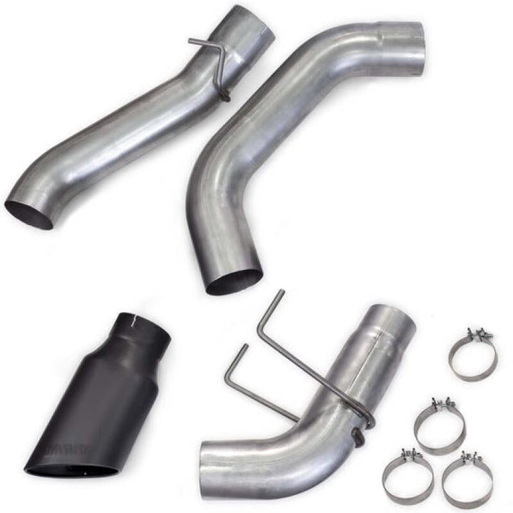 Banks Power 19-23 Dodge Ram Crew Cab 6.7L Cummins Monster Exhaust - SS Single Exhaust w/ Black Tip - Bull Strap