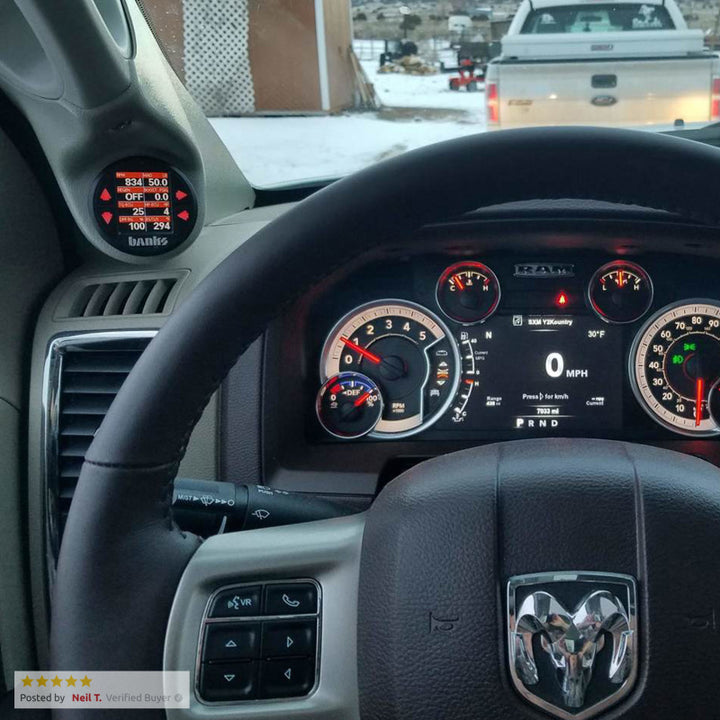Banks Power 20-21 Ram 1500 3.0L Eco Derringer (Gen 2) w/ iDash 1.8 DataMonster - Bull Strap