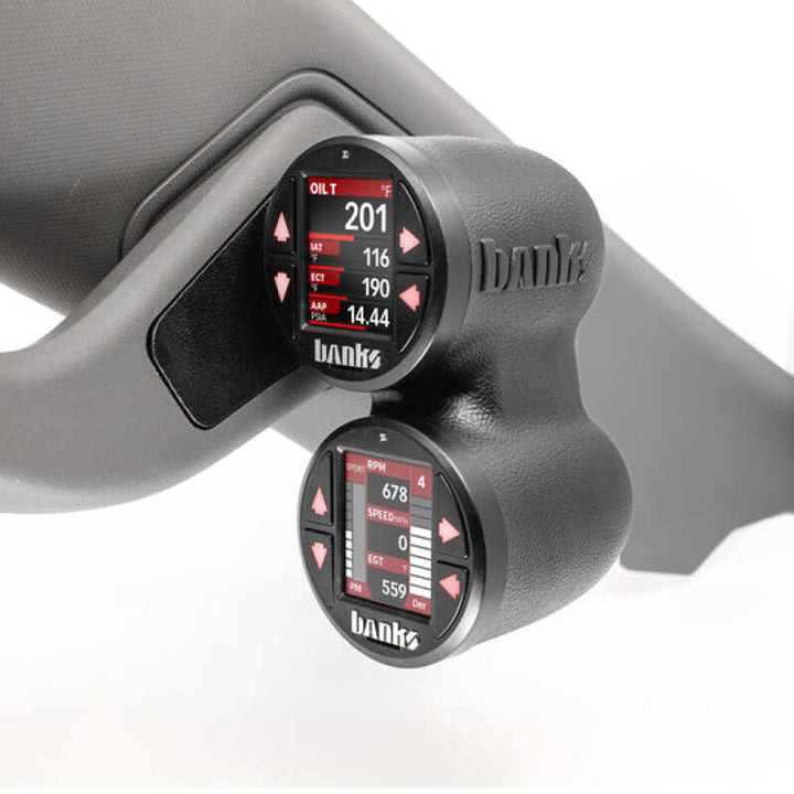 Banks Power 2022+ GM - iDash Stealth Dual Gauge Pod Kit - Bull Strap