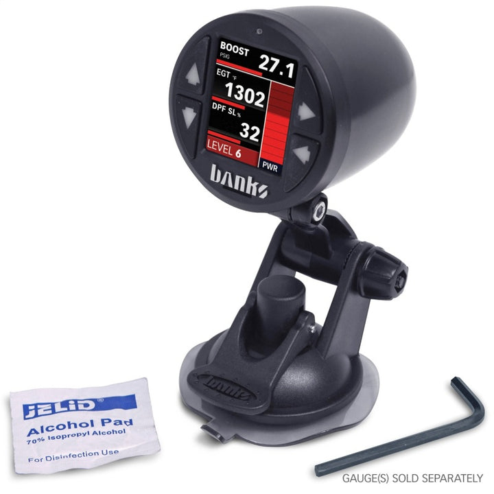 Banks Power 52mm Single Gauge Pod Kit w/ Sticky Base - Bull Strap