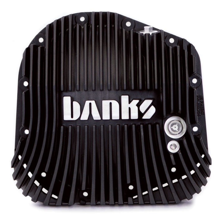Banks Power 85-19 Ford F250/ F350 10.25in 12 Bolt Black-Ops Differential Cover Kit - Bull Strap
