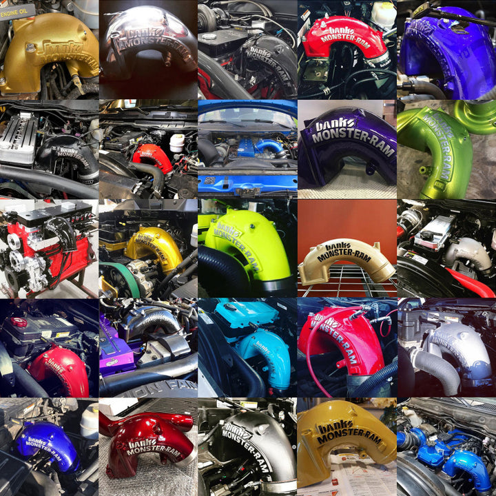 Banks Power 98-02 Dodge 5.9L Monster-Ram Intake w/ Boost Tube - Bull Strap