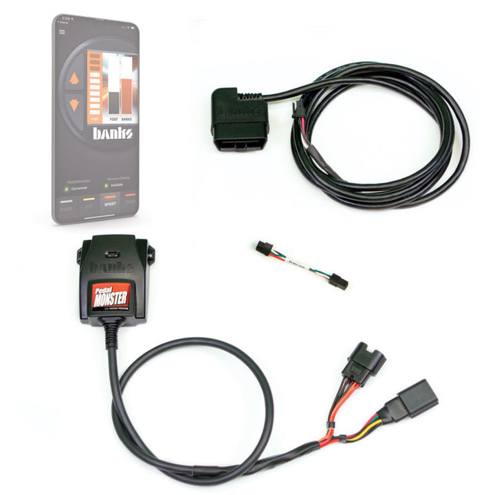 Banks Power Pedal Monster Kit (Stand-Alone) - Molex MX64 - 6 Way - Use w/Phone - Bull Strap