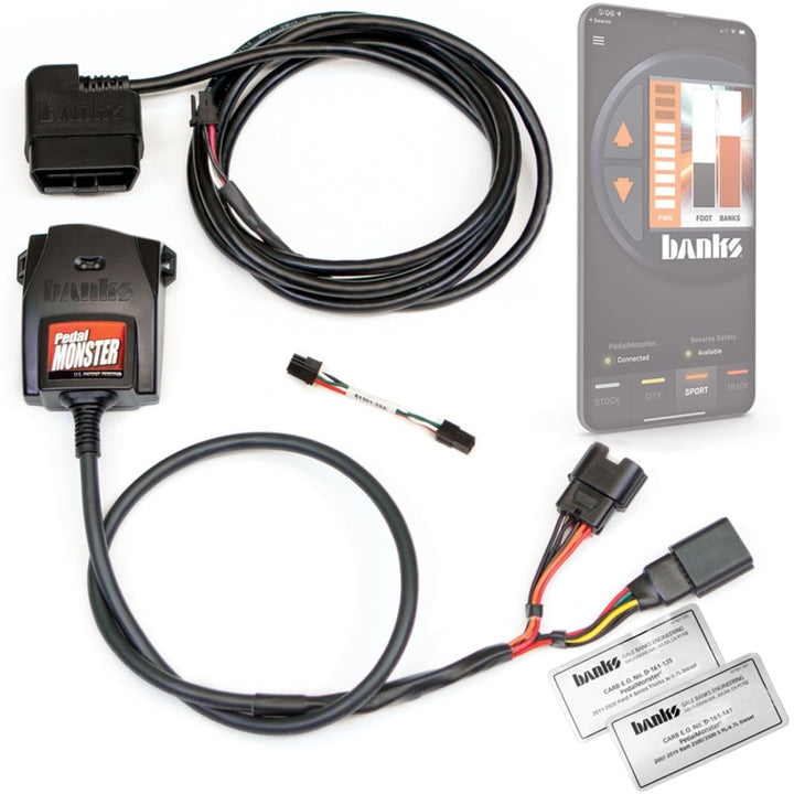 Banks Power Pedal Monster Kit (Stand-Alone) - Molex MX64 - 6 Way - Use w/Phone - Bull Strap