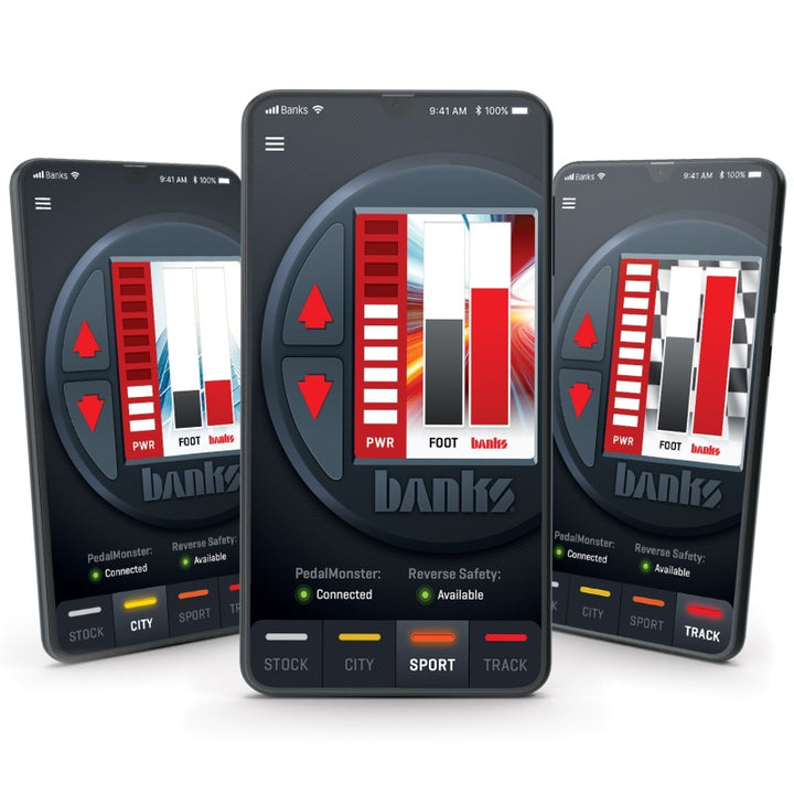 Banks Power Pedal Monster Kit (Stand-Alone) - Molex MX64 - 6 Way - Use w/Phone - Bull Strap