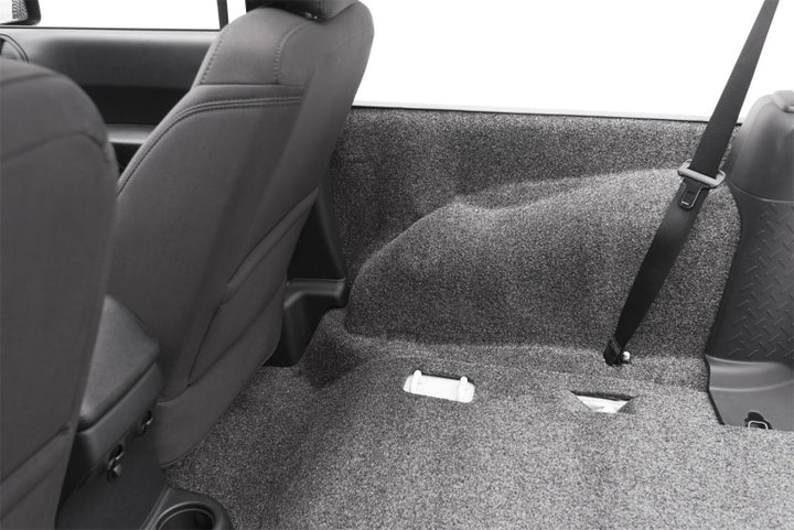 BedRug 07-10 Jeep JK 2Dr Rear 5pc Cargo Kit (Incl Tailgate & Tub Liner) - Bull Strap
