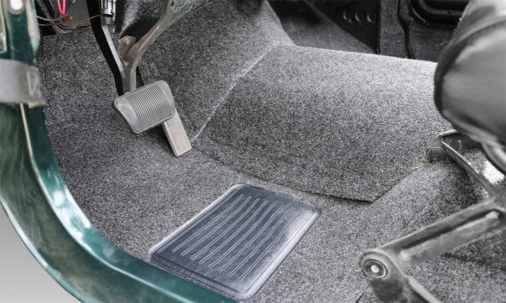 BedRug 76-95 Jeep CJ-7/YJ Front Kit 8pc Floor Kit (Incl Heat Shields) - Bull Strap