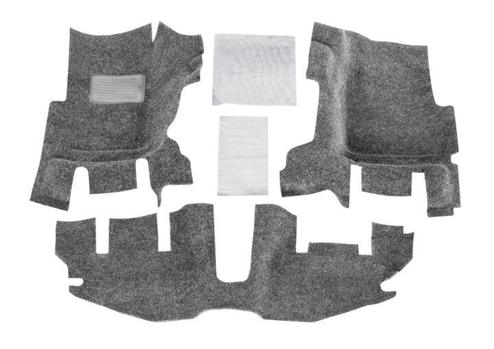 BedRug 97-06 Jeep TJ Front 3pc Floor Kit (w/o Center Console) - Incl Heat Shields (S/O Only) - Bull Strap