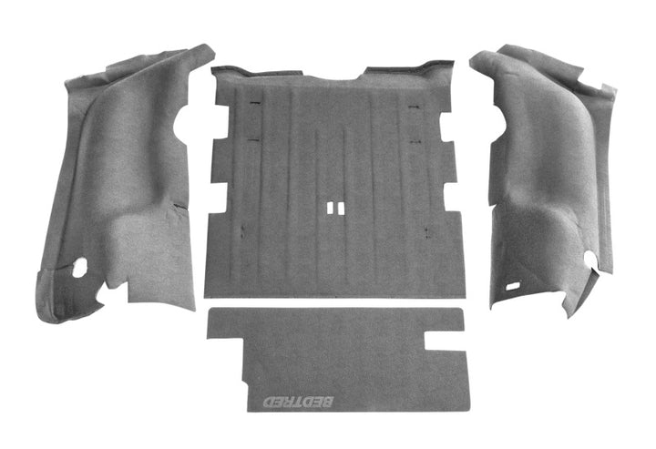 BedRug 97-06 Jeep TJ Rear 4pc BedTred Cargo Kit (Incl Tailgate) - Bull Strap