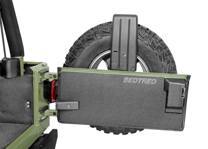 BedRug 97-06 Jeep TJ Rear 4pc BedTred Cargo Kit (Incl Tailgate) - Bull Strap
