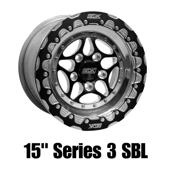 Belak 15x8 / 5in BS / 5x114.3 BP / High Pad / Series 3 Wheel - Single Beadlock Billet Outer Lip - Bull Strap