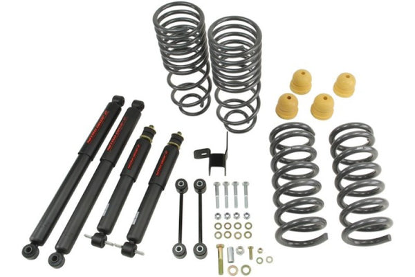 Belltech 09-13 Dodge Ram 1500 Std Cab Lowering Kit w/ND II Shocks - 2in F/4in R Drop - Bull Strap