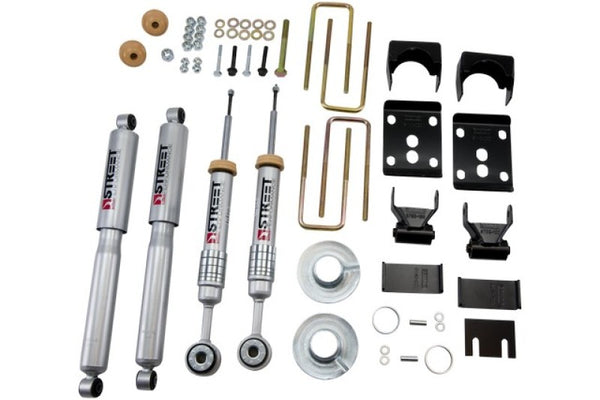 Belltech 09-13 Ford F150 Reg Cab 2WD Short Bed Lowering Kit w/SP Shocks 1 or 3in F/5.5in R Drop - Bull Strap