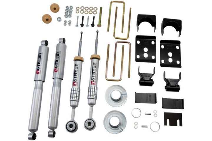 Belltech 09-13 Ford F150 Reg Cab 2WD Short Bed Lowering Kit w/SP Shocks 1 or 3in F/5.5in R Drop - Bull Strap
