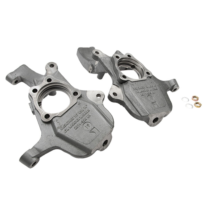 Belltech DROP SPINDLE SET 2019+ Silverado / Sierra 1500 2WD/4WD 2in Drop (Does Not Fit Classic) - Bull Strap