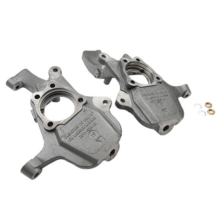 Belltech DROP SPINDLE SET 2019+ Silverado / Sierra 1500 2WD/4WD 2in Drop (Does Not Fit Classic) - Bull Strap