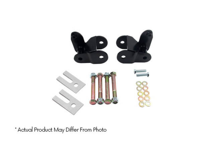 Belltech HANGER KIT 99-17 Chevy Silverado / GMC Sierra 1500 1in-2in Rear Lift - Bull Strap