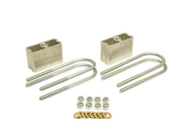 Belltech LOWERING BLOCK KIT 3inch EXTRUDED BLOCKS - Bull Strap