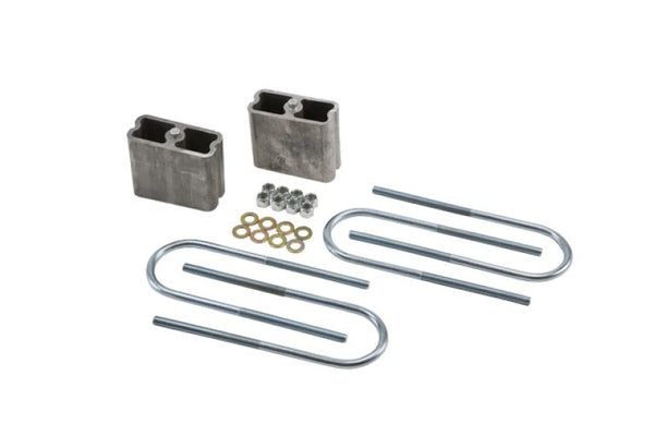 Belltech LOWERING BLOCK KIT 4inch EXTRUDED BLOCKS - Bull Strap