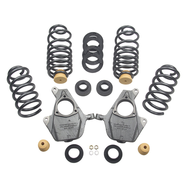 Belltech LOWERING KIT 14-17 GM SUV w/o Magnetic Ride 2-4inF - 4inR - Bull Strap