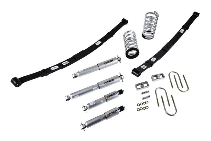 Belltech LOWERING KIT 82-93 S10 2inch-3inch/4inch SP SHOCKS - Bull Strap