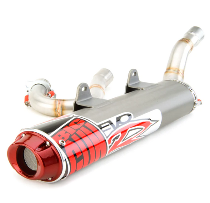Big Gun 01-05 Yamaha RAPTOR 660 EVO R Series Full System Exhaust - Bull Strap