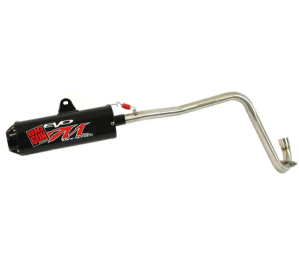 Big Gun 03-23 Kawasaki KLX 110/KLX 110L Evo M Series Black Out Full System Exhaust - Bull Strap