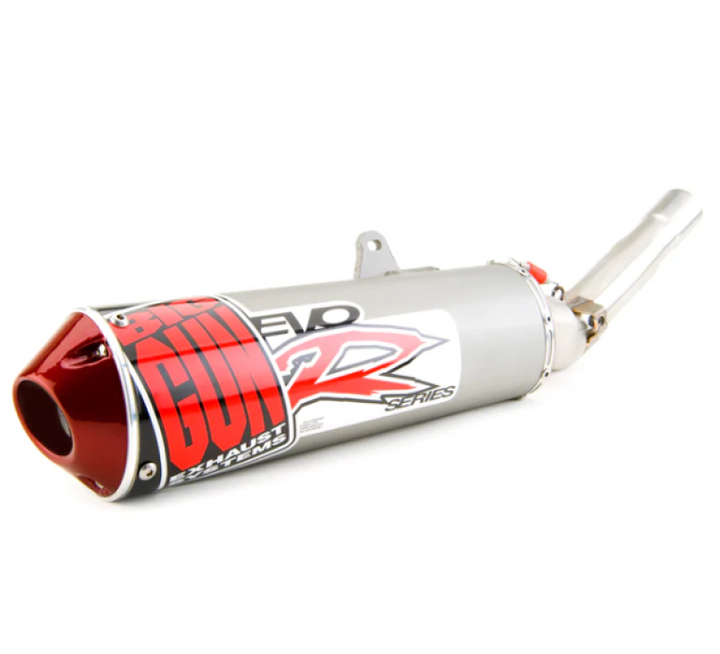 Big Gun 04-09/12-13 Yamaha YFZ 450 EVO R Series Slip On Exhaust - Bull Strap