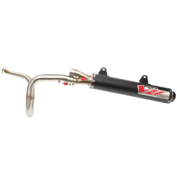 Big Gun 06-12 Kawasaki BRUTE FORCE 650 IRS EVO U Series Slip On Exhaust - Bull Strap