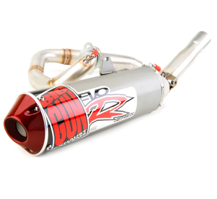 Big Gun 08-23 Kawasaki KLX 140/140L EVO R Series Full System Exhaust - Bull Strap