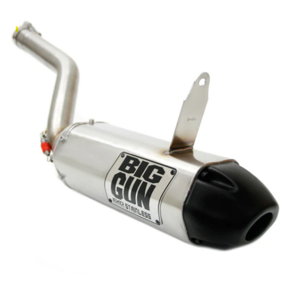 Big Gun 13-15 CAN AM OUTLANDER 500 EXO Stainless Slip On Exhaust - Bull Strap