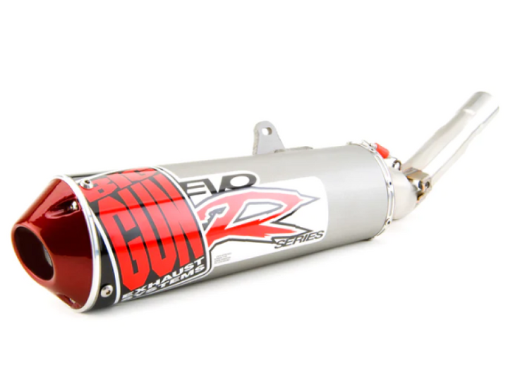 Big Gun 85-00 Honda XR 600R EVO R Series Slip On Exhaust - Bull Strap