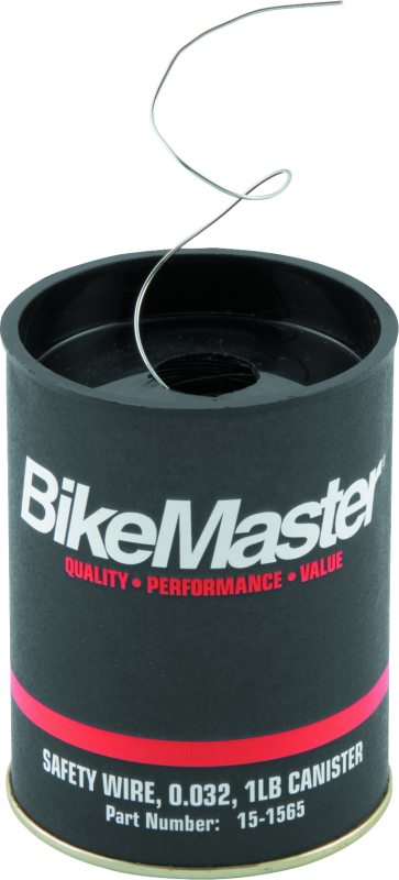 BikeMaster 0.032in Safety Wire Can - 1lb - Bull Strap