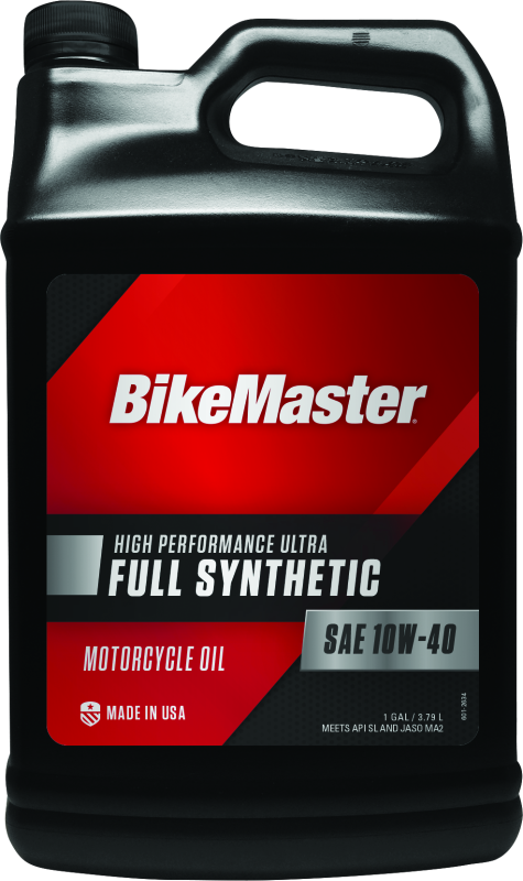 BikeMaster 10W40 Full Synthetic Oil - Gallon - Bull Strap