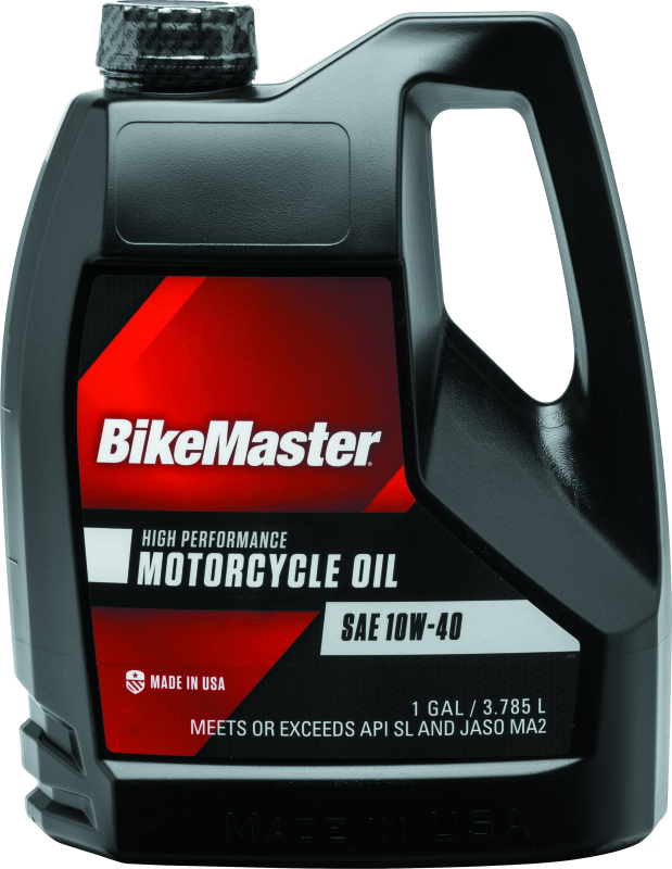 BikeMaster 10W40 Performance Oil - Gallon - Bull Strap